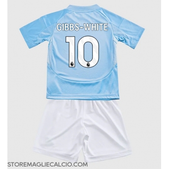 Nottingham Forest Morgan Gibbs-White #10 Maglia Gara Terza Repliche 2024-25 Bambino